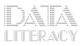 Der Titel der Ringvorlesung Data Literacy ist in einer Reihe von Buchstaben dargestellt
